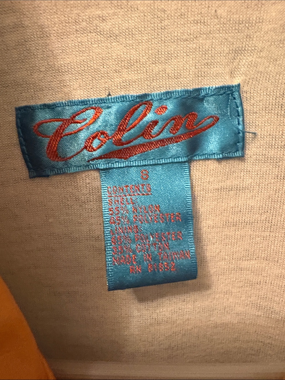 Vintage 1980’s women’s windbreaker jacket by “Colin” shoulder pads - Picture 3 of 9
